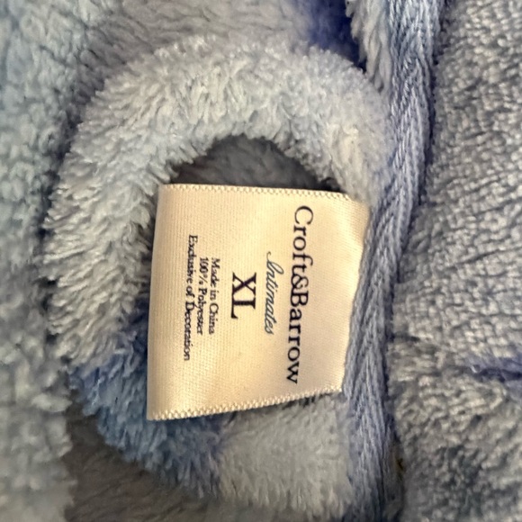 Croft & Barrow XL Plush Star Moon Robe Cozy Celestial Lounge - Picture 3 of 3